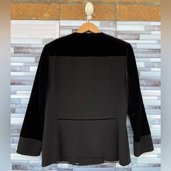 AKRIS PUNTO velvet blend blazer size 42 - Picture 8 of 13